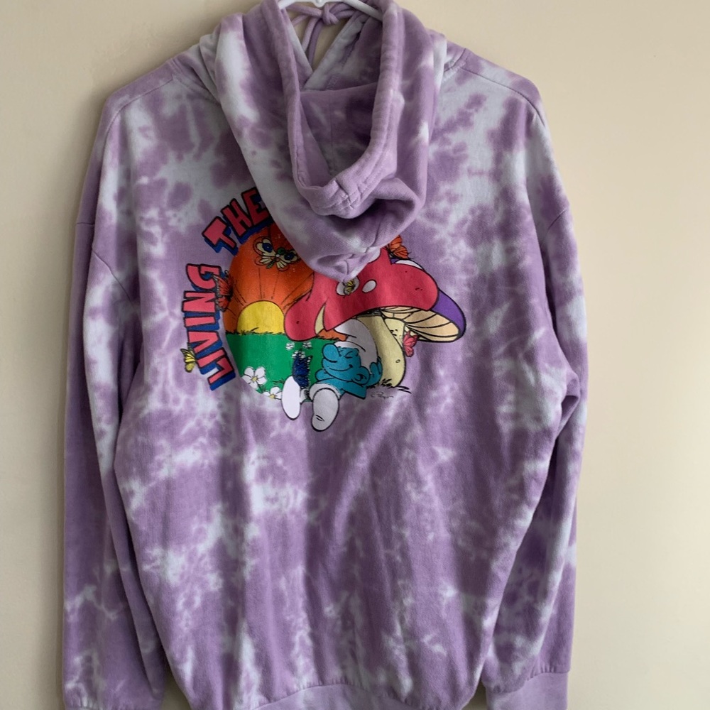 Tie Dye Smurfs Hoodie